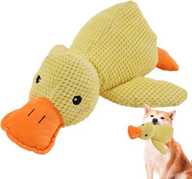 Заспокійлива качка для собак, іграшка для собак Calming Duck Іграшка Duck Toy for Calming Puppies - Duck, Soft Plush Dog Squeaky Toy for Chewing, Creative Plush Dog Toys for g