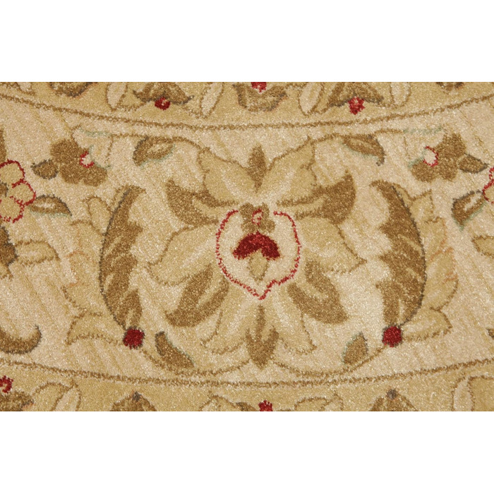 Килим із середнім ворсом, 300 см, круглий, східний килим Ziegler, Oeko-Tex Standard 100, передпокій, спальня, кухня, вітальня, чер