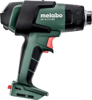Акумуляторний фен Metabo HG 18 LTX 500 - 610502850 - 18 В - Легкий фен для потужного нагрівання - Без акумулятора та зарядного при