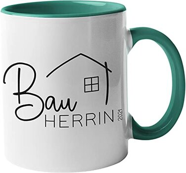 Кухоль для будівельників будинків 2025, домовласник, церемонія завершення будівництва, заселення, будівельний майданчик, подарунок на день народження, будинок мрії, будівництво будинку, новий дім, ідея подарунка, подарунок для жінок (жіночий мотив 3, бірю