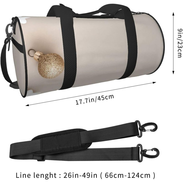 Дорожня сумка-циліндр, білий зірковий принт та зоряний декор, спортивна сумка для чоловіків та жінок, сумка-мішок, спортивна дорожня сумка
