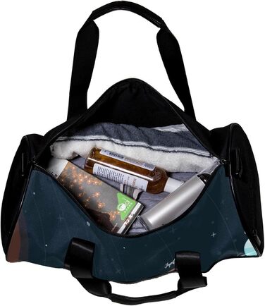 Спортивна сумка, маленька дорожня сумка, сумка для шопінгу та йоги, сумка з принтом Сонячна система, сумка для фітнесу на відкритому повітрі, сумка-шопер