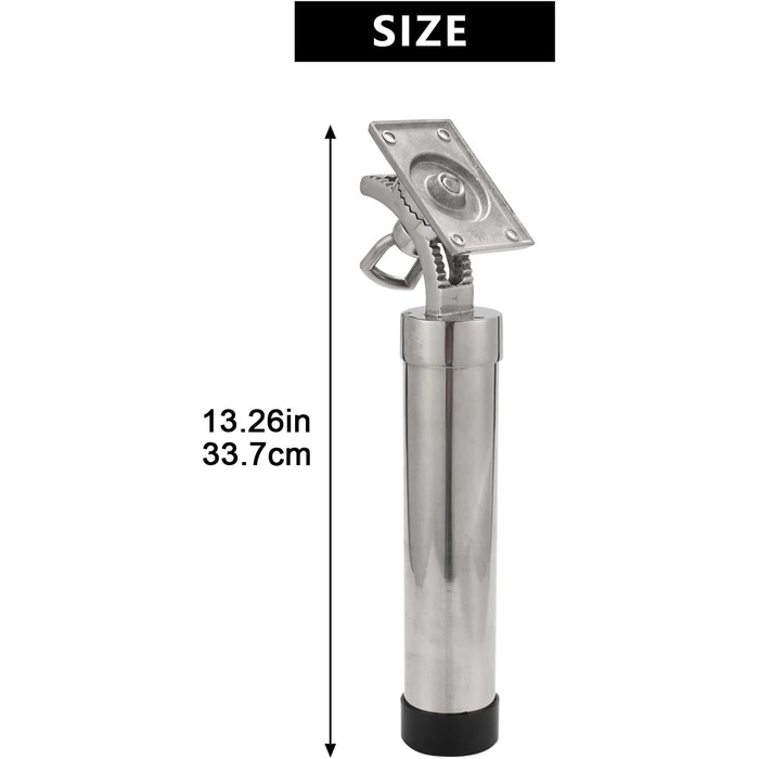 Тримач для вудки для човна Регульований тримач для вудки Тримач для вудки для човна Срібний