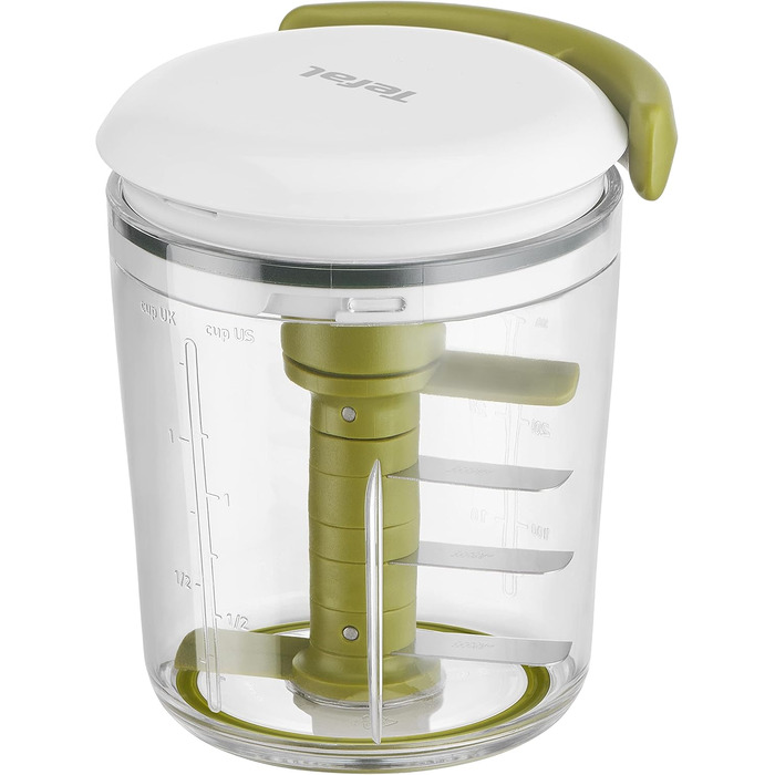 Секунд, ручний подрібнювач 450 мл, грубі, середні та дрібні, леза з нержавіючої сталі, без електрики, нековзне дно та легко чиститься, 5 Second Chopper Shaker K16441-5