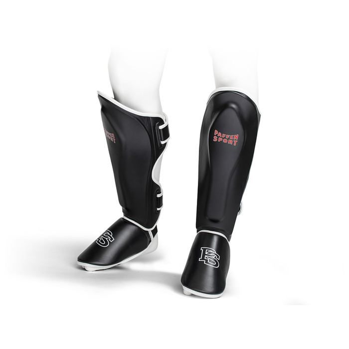 Захист гомілки та підйому PAFFEN SPORT PRO Thai Xtra високоякісний захист для тренувань з муай-тай, кікбоксингу, K1, MMA та суміжних бойових мистецтв, розмір M, чорний