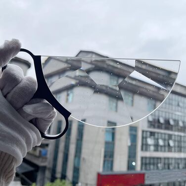 Фільтр зі скляною призмою калейдоскопа, скляний фільтр із напівкруглою призмою, 150 мм, ручний напівкруглий фільтр зі спеціальним ефектом для фотоапарата для дзеркальних фотоаксесуарів