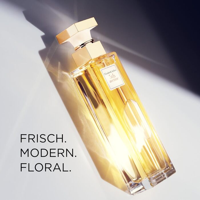 Парфум-спрей для жінок, елегантний та розкішний з квітковими нотами рожевої магнолії, фіалки та бурштину, свіжий та легкий аромат 75 мл (1 упаковка) 75 мл, 5th Avenue, Eau de Parfum