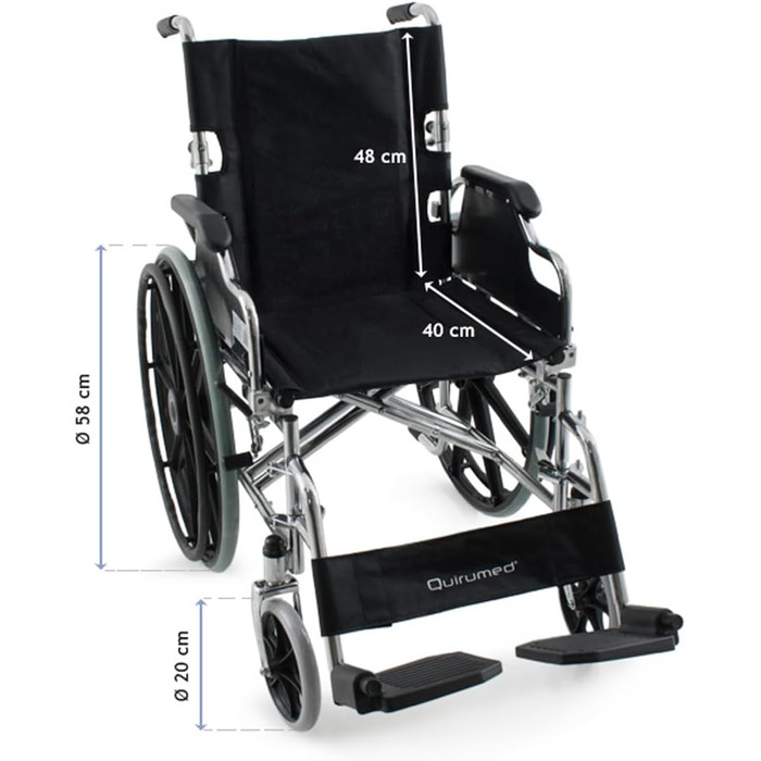 Крісло колісне QUIRUMED PRO, 106 x 63 x 95 см