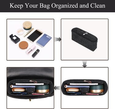 Організатор для гаманця Chispee, повстяна сумка, органайзер, підходить для GG Marmont Matelasse, сумка через плече, зберігання та