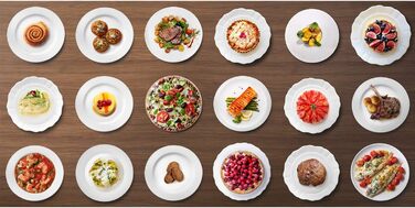 Мікрохвильова піч з грилем, 23 л, 800 Вт, керамічна, емальована, гриль для смаження та підставки Eco, біла 23 л 800 Вт Білий, 23T5018CW