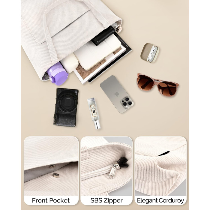 Сумочка Жіноча Сумка Сумка Шоппер Велика сумка через плече Вельветова сумка Сумка Сумка Тканинна Сумка для Коледжу Школи Роботи По