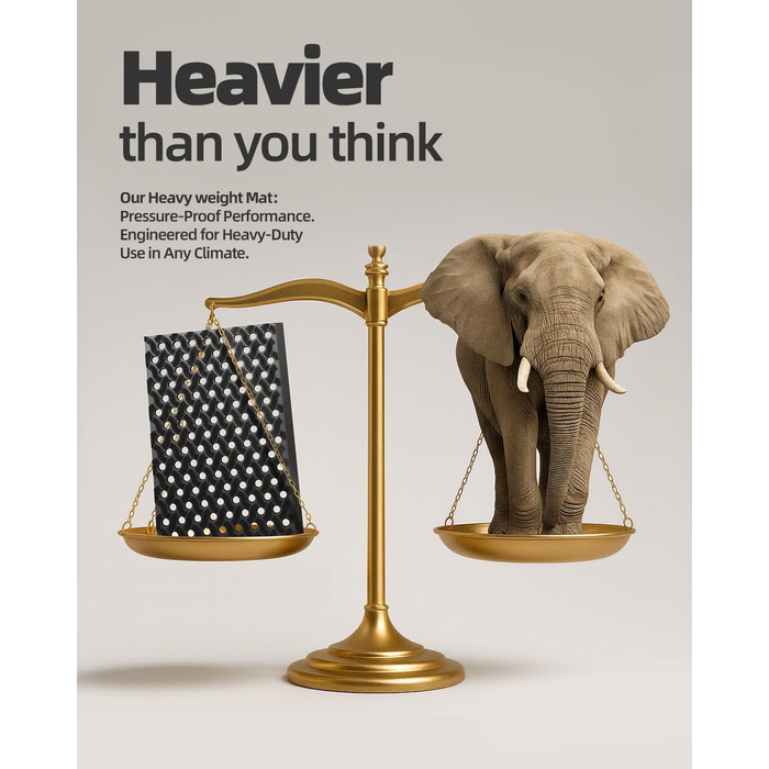 КОЛІР&ГЕОМЕТРІЯ Килимок для вулиці з ТПЕ без запаху, міцний вхідний килимок, екологічно чистий, не потребує догляду, нековзний килимок для вхідних дверей, патіо, гаража, 43x75 см чорного кольору