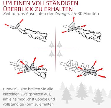 Штучна ялинка зі снігом 183 см HOMCOM