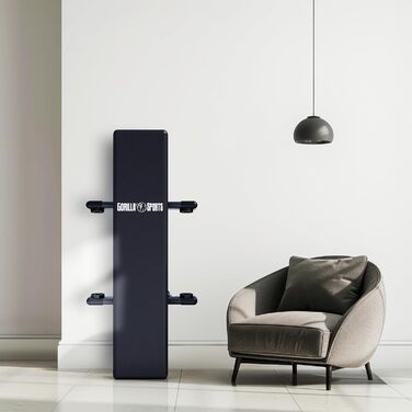 Лава для штанги - Складана, Плоска, Суцільна, до 400 кг, Чорна - Плоска лава, Тренувальна лава, Фітнес-лава, Лава для жиму лежачи для дому