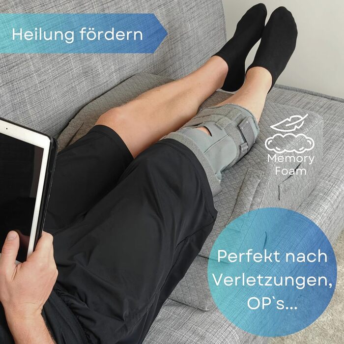 Регульована по висоті подушка для підняття ніг подушка для підняття ніг розмірів S-M та L-XL клиноподібна подушка з піною з ефектом памяті подушка для ніг для розслаблення та підтримки втомлених ніг клиноподібна подушка S-M