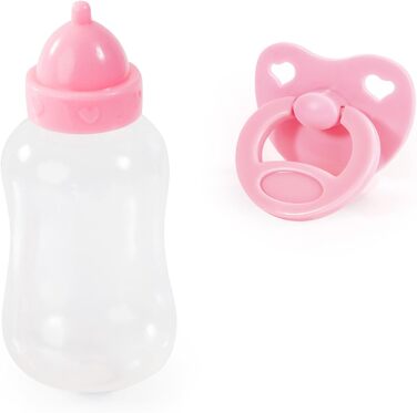 Пупс First Words, сплячі очі, вимовляє 24 дитячих звуку, м&39яке тіло, з соскою і пляшкою, 38 см, рожевий, 93800-pink 93825AA