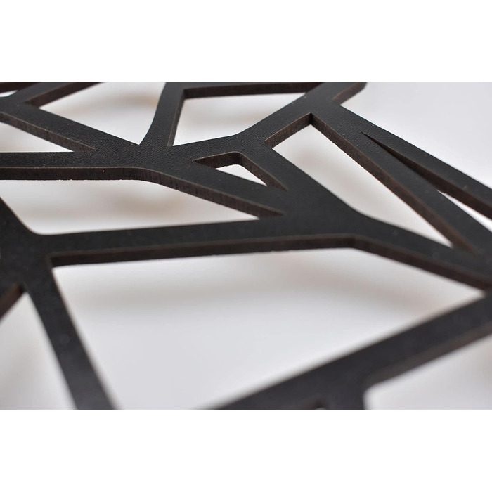 Панно WOLF 40x28см в чорному кольорі Настінне оздоблення дерев'яний вовк Настінне оздоблення деко настінне мистецтво Вирізання Нас