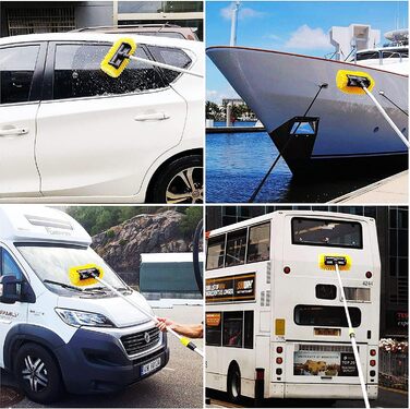 Щітка для миття вікон WuDLi Електричний стовп для миття вікон, телескопічна щітка з водяним приводом, висувний очищувач на батарей