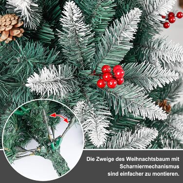 Штучна ялинка з ефектом сніга 160 см Homewit