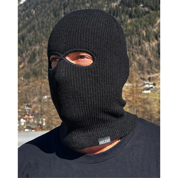 Балаклава та шапка PGWEAR Troublemaker 2 в 1 Чорний Білий Червоний Синій Жовтий Зелений Рожевий Сірий Оливковий Камуфляж Балаклава Маска Шапка Ультрас Лижні Хулігани Один розмір Чорний