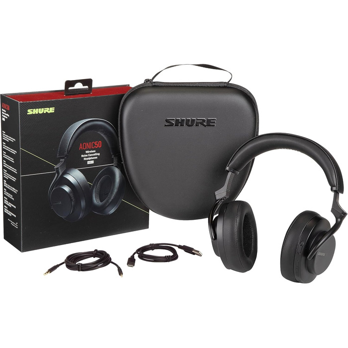 Бездротові навушники Shure AONIC 50 GEN 2 з функцією шумозаглушення - чорний Gen 2 Black