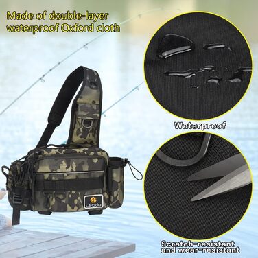 Водонепроникний і зносостійкий рибальський рюкзак для рибальських аксесуарів