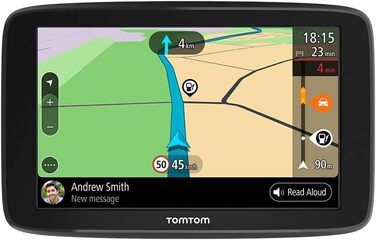 Навігаційний пристрій TomTom GO Basic (5 дюймів, уникнення заторів завдяки TomTom Traffic, оновлення карт Європи, оновлення через WiFi) GO BASIC 5&39 EU45 T Black 5 дюймів Single