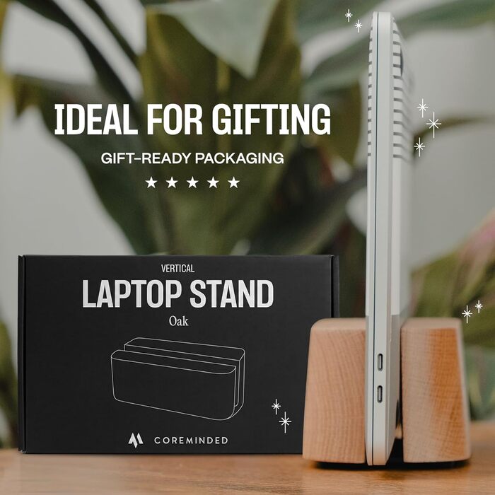 Регульована вертикальна підставка для ноутбука на стіл, деревний тримач для ноутбука, підставка для MacBook Pro, деревна док-станція для Mac Air (масив дуба) масив дуба