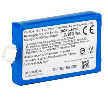 Для акумулятора навігації Garmin, літій-іонний 7,4 В/920 мАг, модель 361-00063-04