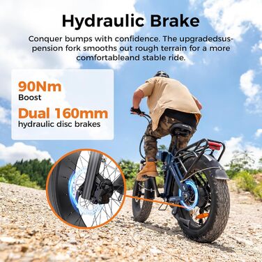 Складаний електровелосипед ENGWE, акумулятор 48 В 15 Аг, запас ходу до 130 км, датчик крутного моменту та складна конструкція з гідравлічними гальмами та додатком для будь-якої місцевості, двигун PRO 3.0 Boost, чорний