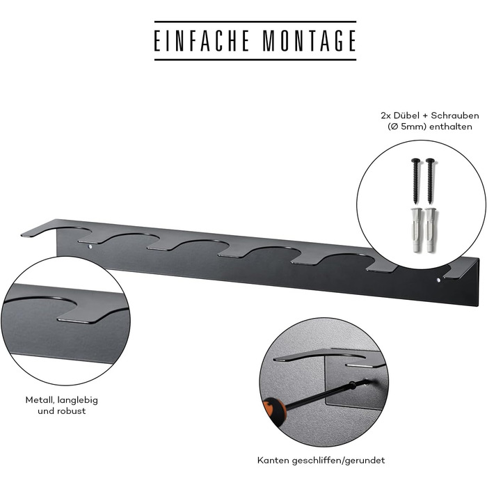 Ярусна підставка для спецій Ankerkraut, металевий органайзер для спецій, розрахований на 6 банок для спецій, легке складання, включаючи 2 дюбелі та шурупи, виготовлено в Німеччині, 6-