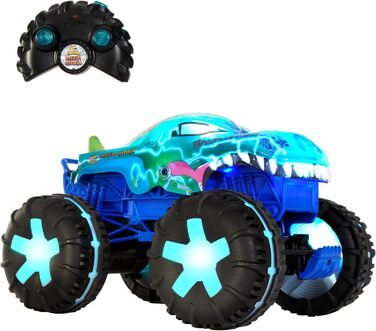 Машинка на дистанційному управлінні Hot Wheels Monster Trucks, іграшкова вантажівка, збільшена в масштабі 115 Mega-Wrex Alive з пу