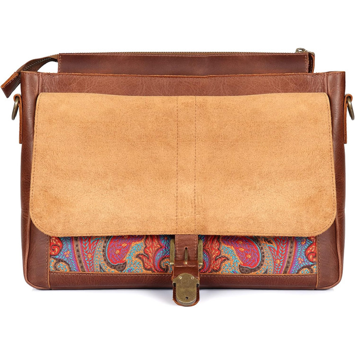 Сумка для ноутбука Londo Zion messenger bag - вищого ґатунку шкіра для стильних технічних професіоналів 13 дюймів коричнева