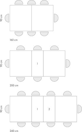 Розсувний стіл Elisa, Стіл для вітальні або кухні, Схрещені ніжки X Чорний, Зроблено в Італії, Рустикальний дуб, 160x90x76 см - id1997 160x90x76 Чорна основа Рустикальний дуб