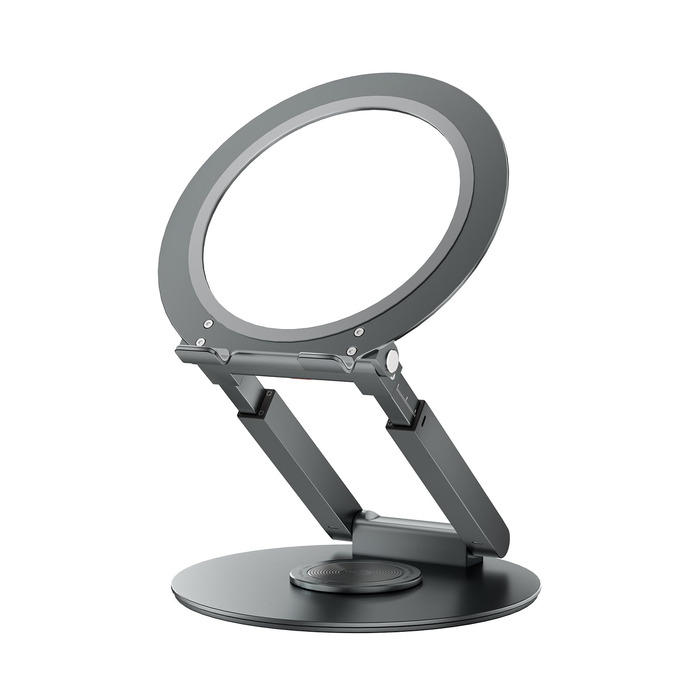 Стійка для ноутбука Anifrim 360 з регулюванням висоти та кута нахилу, розширювана, ергономічна підставка для ноутбука для стоячих столів, сумісна з MacBook та ноутбуками 10-17 дюймів, сірого кольору