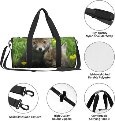 Спортивна сумка-мішок для подорожей, з весняним принтом тварин, чорна, універсальний розмір, дорожня сумка