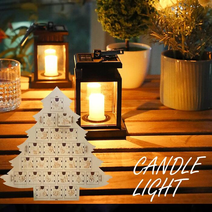 Дерев'яний календар для різдвяної ялинки 24 дні Kelisdi