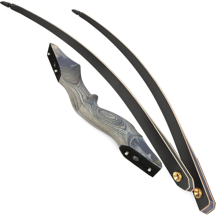 Рекурсивний лук MILAEM 60" (152 см), 30–60 фунтів, праворукий, дерев’яна рукоятка