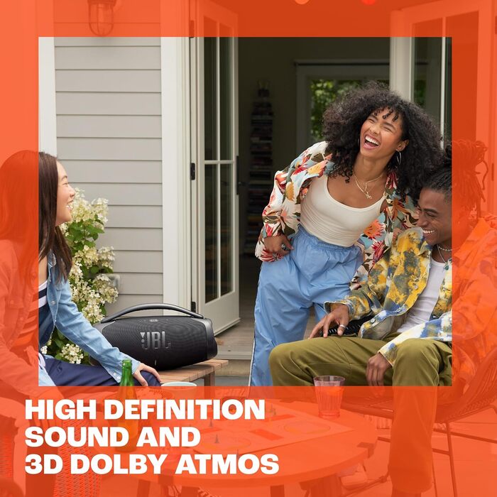 Бездротова колонка з Bluetooth і Wifi - Сумісна з додатком JBL One - 24 години відтворення - Водо- та пилонепроникна - Вбудований