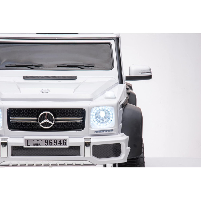 Дитячий автомобіль FINOOS Mercedes G63 6X6 AMG 12V, Дитячий електромобіль 4X45W, З гумовими шинами, Шкіряне сидіння З пультом дист
