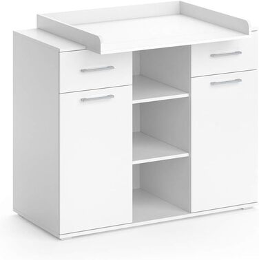 Пеленальний столик Vicco Leonie, пеленальний блок для комода, білий, 113 x 100 см