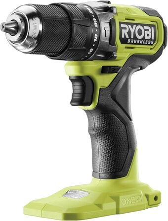 Акумуляторний ударний дриль-шуруповерт RYOBI 18 В ONE RPD18BL1-0, макс. крутний момент 54 Нм, швидкозатискний патрон 13 мм, 2 пере