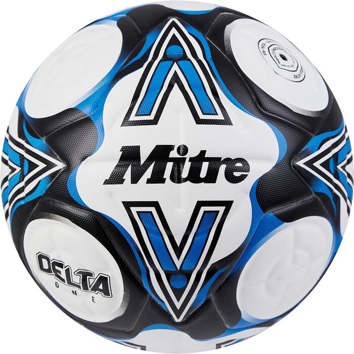 Футбольний м'яч Mitre Delta One 37 білий/чорний/синій (різнокольоровий)