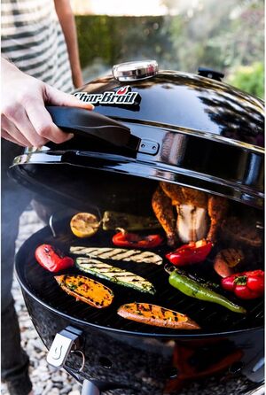 Кульковий гриль Char-Broil Kettleman для рівномірного нагріву та економії вугілля