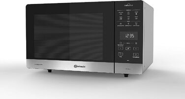 Окремо стояча мікрохвильова піч/ Мікрохвильова піч 800 Вт/ Кварцовий гриль 900 Вт/ Гаряче повітря 1700 Вт/ Функція приготування на парі з Бак пароварки Алюмінієво-сріблястий, 49 SL