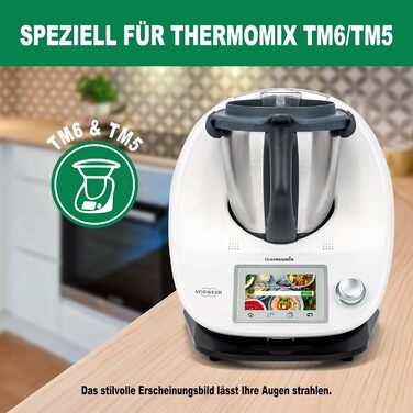 Для розсувної дошки Thermomix TM6 TM5 акрил, швидкопереміщена дошка Ticanros Premium для кухонного комбайна Thermomix Vorwerk TM6 аксесуари Pad Board, глянцевий чорний