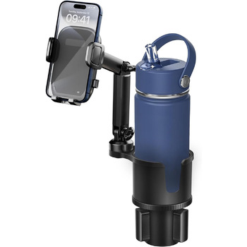 Тримач для напоїв тримач для мобільного телефону для автомобіля з розширюваною основою, 2-1 універсальний тримач для мобільного те