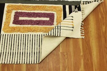 Килимок прямокутний, прямокутний, бавовна, Дуррі, геометричний килим кілім, для приміщень і вулиці, плоске плетіння, килимки для с