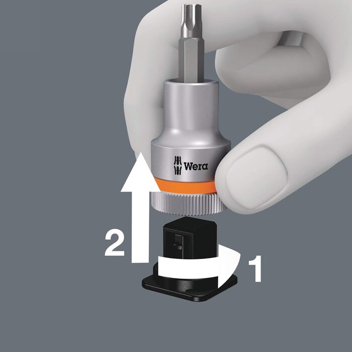 Набір біт Wera 05003997001 C 3, TORX HF Zyklop Bitnuss-Satz, Torx, з фіксатором, привід 1/2, 6 предметів