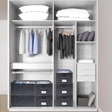 Організатор для штанів MEKAA - набір з 2 шт. - ідеальний органайзер для штанів, джемперів і т.д. - Складаний органайзер для одягу